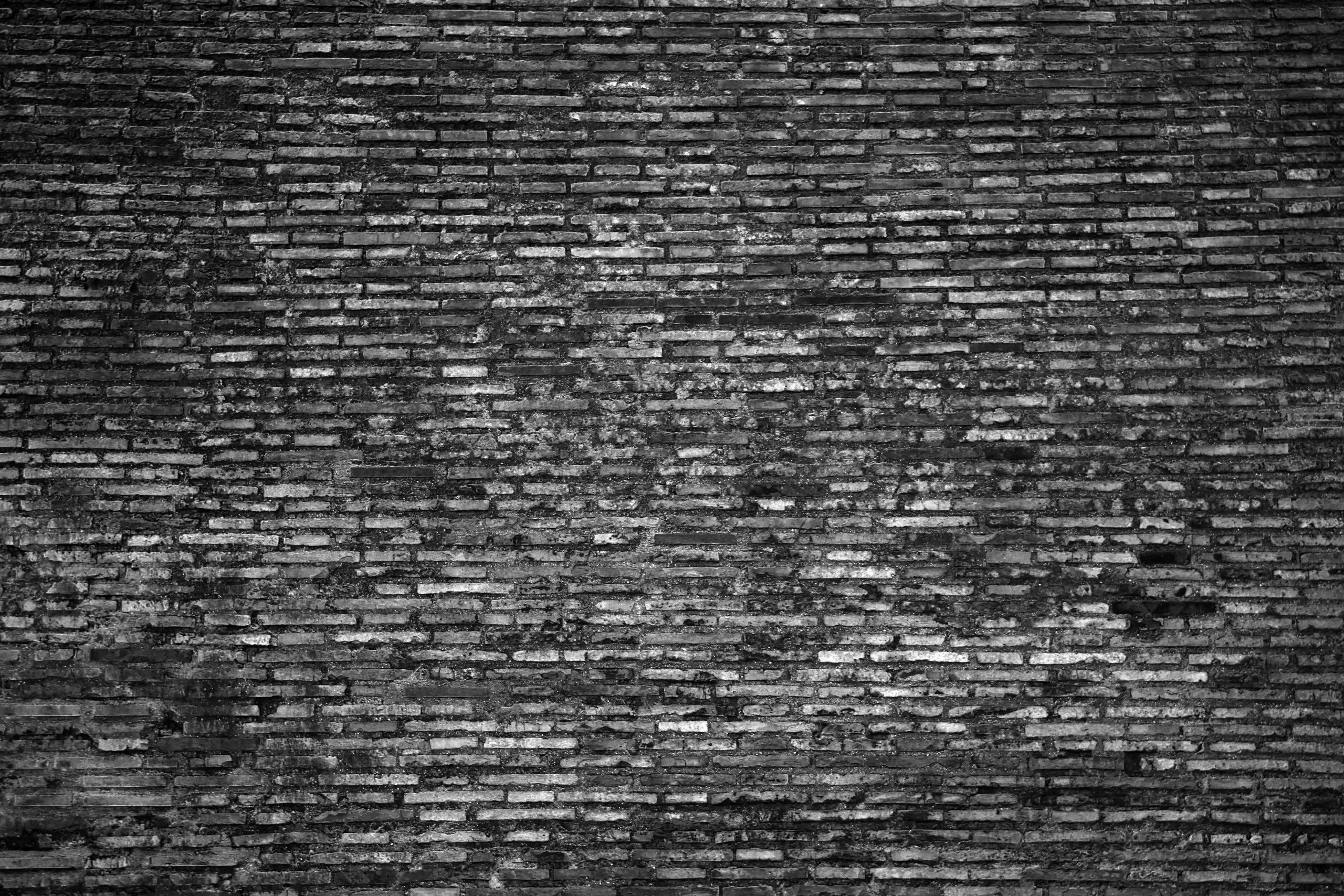 photo of a black brick wall